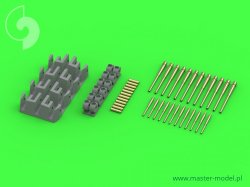 画像1: MASTER[SM-350-079]HMS Belfast armament - 6in (12pcs), 4in (12pcs) barrels - set includes resin correction for 6in gun mounting