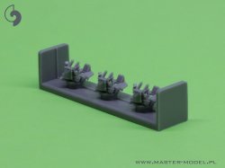 画像2: MASTER[SM-350-092]USN 40 mm/56 Bofors twin mount ver.2 / with Mk-51 director - (resin, PE and turned parts) - (6pcs)