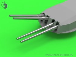画像2: MASTER[SM-350-101]Dunkerque/Strasbourg armament - 330mm(8pcs), 130mm(16pcs) barrels with resin mounts (for Hobby Boss kit)