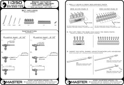 画像6: MASTER[SM-350-105]HMS Lord Nelson armament - 12in (4pcs), 9.2in (10pcs), 12pdr (34pcs) barrels with resin mounts (for Hobby Boss kit)