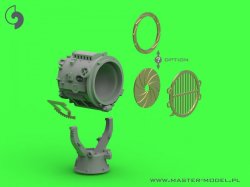 画像8: MASTER[SM-350-115]1/350 WWI ドイツ 軽巡洋艦SMSエムデン 1.1m探照灯(4個入)