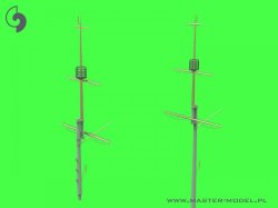 画像7: MASTER[SM-350-117]1/350 WWI オーストリア＝ハンガリー 戦艦SMSフィリブス・ウニティス マスト/ヤードセット(トランペッター用)