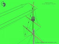 画像9: MASTER[SM-350-117]1/350 WWI オーストリア＝ハンガリー 戦艦SMSフィリブス・ウニティス マスト/ヤードセット(トランペッター用)