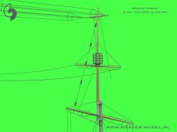 画像12: MASTER[SM-350-117]1/350 WWI オーストリア＝ハンガリー 戦艦SMSフィリブス・ウニティス マスト/ヤードセット(トランペッター用)