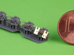 画像4: MASTER[SM-350-124]1/350 WWII 日本海軍 九六式25mm三連装機銃 初期型 環状照準器(6個入)