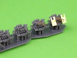 画像2: MASTER[SM-350-125]1/350 WWII 日本海軍 九六式25mm三連装機銃 後期型 LPR照準器(6個入)