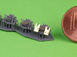 画像4: MASTER[SM-350-125]1/350 WWII 日本海軍 九六式25mm三連装機銃 後期型 LPR照準器(6個入)