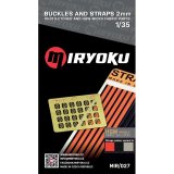 ミリョク[MIR027]1/35 現用 バックル&ストラップ2mm(ベルトカラーB)
