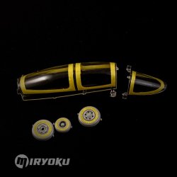 画像3: ミリョク[MIR/D48001]1/48 現用  米海軍/海兵隊 F/A-18Fホーネット用キャノピー両面マスキングシート(ハセガワ用)