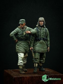 画像2: トリファクトリー[MJ35009]1/35 WWII独 武装親衛隊擲弾兵セット(2体セット)冬季防寒服
