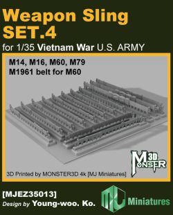 画像5: MJ Miniatures[MJEZ35013]1/35 ベトナム戦争 アメリカ陸軍小火器用スリングセットパート4