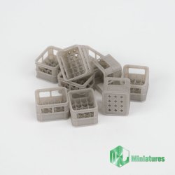 画像1: MJ Miniatures[MJEZ35022]1/35 ジオラマアクセサリー 樹脂製ボトルケース(9個)