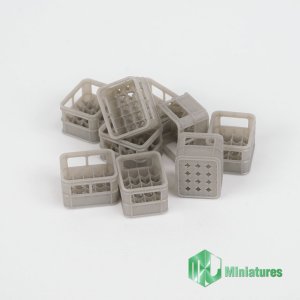 画像1: MJ Miniatures[MJEZ35022]1/35 ジオラマアクセサリー 樹脂製ボトルケース(9個) (1)