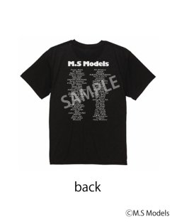 画像2: M.S ModelsオリジナルTシャツ　色：ブラック　サイズ：S〜XXL