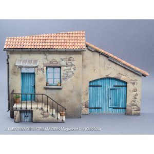 画像1: MacOne Models[MAC35190]1/35 農場の家 納屋付住居壁面 (1)