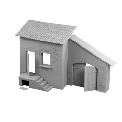 画像3: MacOne Models[MAC35190]1/35 農場の家 納屋付住居壁面