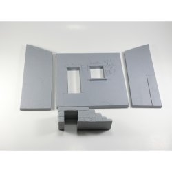 画像6: MacOne Models[MAC35190]1/35 農場の家 納屋付住居壁面