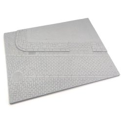 画像8: MacOne Models[MAC35215]ジオラマベース　石畳の路面と公園の一角