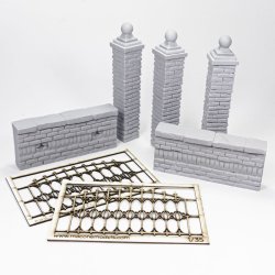 画像7: MacOne Models[MAC35216]公園の壁