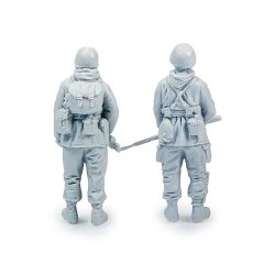 画像2: MacOne Models[MAC48601]1/48 WWIIアメリカ陸軍歩兵 冬季装備のGI(2体入)