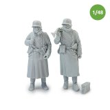 MacOne Models[MAC48602]1/48 WWIIドイツ陸軍冬季装備歩兵セットA MG射撃ティーム(2体入)