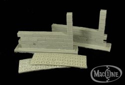 画像2: MacOne Models[MAC35138]1/35 透かし飾りブロック壁面 タイプB