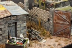 画像3: MacOne Models[MAC35141]1/35 コンクリートブロック塀 門扉付 タイプB