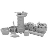 MacOne Models[MAC35220]1/35 ジオラマアクセサリー 薪ストーブセット