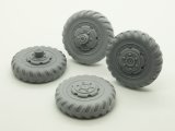 MacOne Models[MAC35553]1/35 WWII 米 M3スカウトカー用方向性タイヤセット ホイール付 タミヤ用