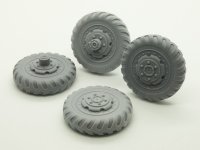 MacOne Models[MAC35553]1/35 WWII 米 M3スカウトカー用方向性タイヤセット ホイール付 タミヤ用