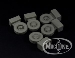 画像1: MacOne Models[MAC35009]1/35 T3 トランスポーター レジンタイヤセット(タコム用) (1)