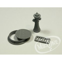 画像2: MacOne Models[MAC35123]1/35 マンホール&消火栓セット