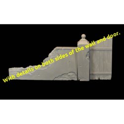 画像2: MacOne Models[MAC35128]1/35 壁 木製ドア付き
