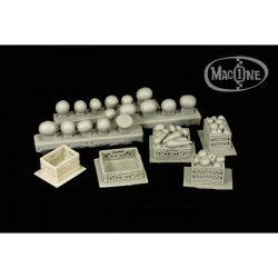 画像2: MacOne Models[MAC35133]1/35 樹脂製の荷物カゴ(フルーツ付き)