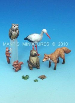 画像1: マンティス・ミニチュアズ[Man35009]動物セット2 ヨーロッパ