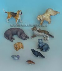 マンティス・ミニチュアズ[Man35012]動物セット2　都市部の動物