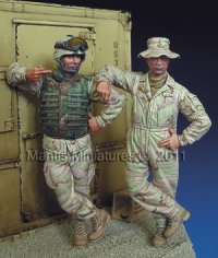 マンティス・ミニチュアズ[Man35034]U.S 現用AFV クルーセット(2体)