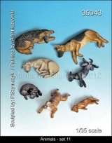 マンティス・ミニチュアズ[Man35043]動物セット 11 犬