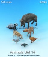 マンティス・ミニチュアズ[Man35055]動物セット 14