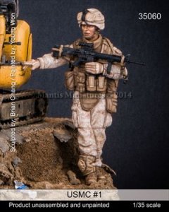 画像1: マンティス・ミニチュアズ[Man35060]1/35 米海兵隊員 #1 (1)