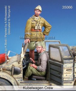 画像1: マンティス・ミニチュアズ[Man35066]1/35 アフリカ軍団キューベルワーゲン乗員セット (1)