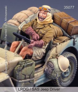 画像1: マンティス・ミニチュアズ[Man35077]1/35 WWII英 LRDG/SAS ジープドライバー (1)