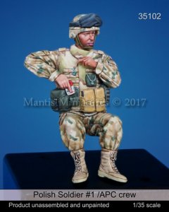 画像1: マンティス・ミニチュアズ[Man35102]1/35 現用ポーランド兵 #1 APCクルー (1)