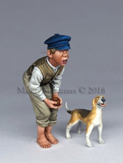 画像1: マンティス・ミニチュアズ[Man35113]1/35 村の子供と犬