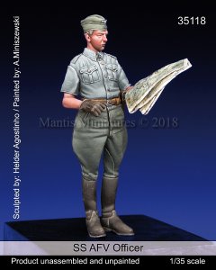 画像1: マンティス・ミニチュアズ[Man35118]1/35 WWII 独 SS 武装親衛隊 戦況を確認するSS士官 (1)