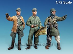 画像1: マンティス・ミニチュアズ[Man72001]1/72 WWII独 将校セット(3体セット) (1)