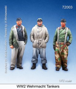 画像1: マンティス・ミニチュアズ[Man72003]1/72 WWII独 国防軍戦車兵セット(3体セット)