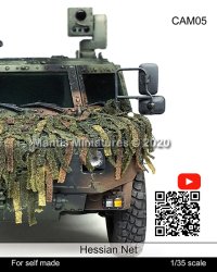 マンティス・ミニチュアズ[CAM05]1/35 WWII/現用 アクセサリーセット ヘシアン迷彩ネット
