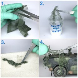 画像2: マンティス・ミニチュアズ[CAM05]1/35 WWII/現用 アクセサリーセット ヘシアン迷彩ネット