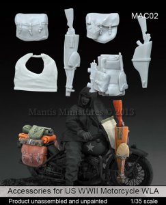 画像1: マンティス・ミニチュアズ[MAC02]1/35 米軍バイクWLA用アクセサリーセット(ミニアート用) (1)